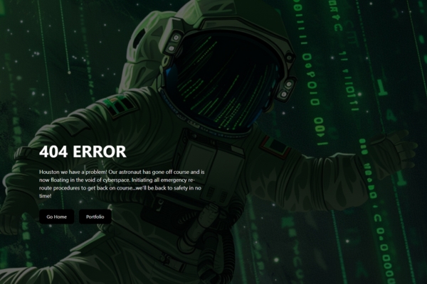 Screenshot of the 404 error page on RibbonAssets.com